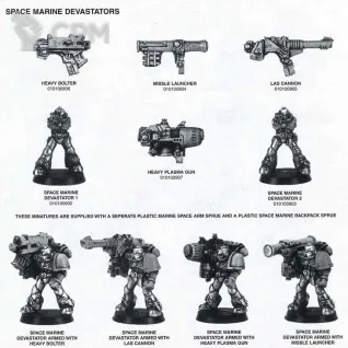 Описание картинки Space Marine Devastator Squad от Cepesh1 по цене 15 000руб | Свободный Рынок Миниатюр - СРМ