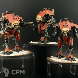 Описание картинки Армия Chaos Knights от Kisinamorda по цене 160 000руб | Свободный Рынок Миниатюр - СРМ
