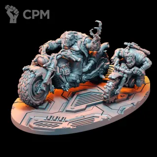 Описание картинки Набор миниатюр Терминаторк и Газбой, Deffkilla Wartrike от Brother Ork по цене 2 315руб | Свободный Рынок Миниатюр - СРМ