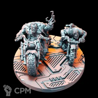 Описание картинки Набор миниатюр Терминаторк и Газбой, Deffkilla Wartrike от Brother Ork по цене 2 315руб | Свободный Рынок Миниатюр - СРМ