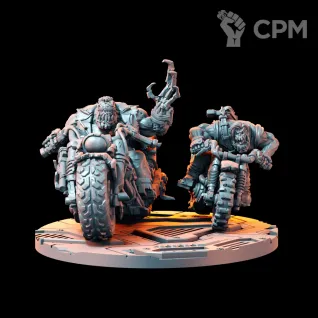Описание картинки Набор миниатюр Терминаторк и Газбой, Deffkilla Wartrike от Brother Ork по цене 2 315руб | Свободный Рынок Миниатюр - СРМ