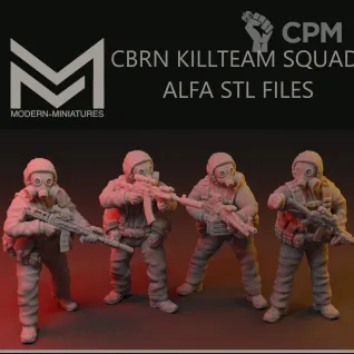 Описание картинки CBRN Killteam ALFA от Manufactorum76 по цене 600руб | Свободный Рынок Миниатюр - СРМ