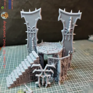 Описание картинки Blades of Khorne: Skull Altar от 3Д печать миниатюр по цене 2 507руб | Свободный Рынок Миниатюр - СРМ