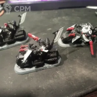Описание картинки Ravenwing Black Knights от Mettalost по цене 2 500руб | Свободный Рынок Миниатюр - СРМ