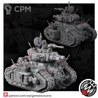 Описание картинки Renegades of pain degrader battle tank Леман Русс Ренегатов от WastelandMiniatures по цене 3 300руб | Свободный Рынок Миниатюр - СРМ