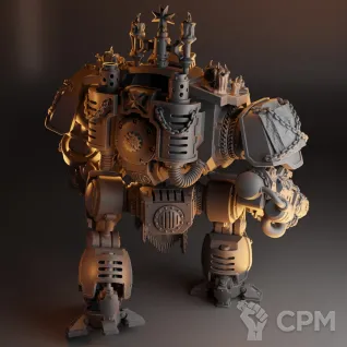 Описание картинки Black Templars Primaris Redemptor Dreadnought от 3Д печать миниатюр по цене 1 873руб | Свободный Рынок Миниатюр - СРМ