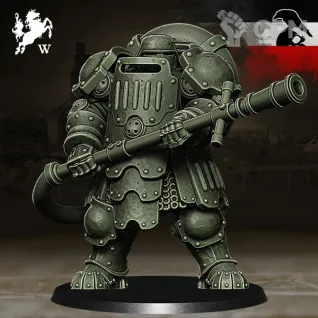 Описание картинки Germans - Heavy Infantry with Flamethrower - Trench Crusade от Critical Print по цене 490руб | Свободный Рынок Миниатюр - СРМ