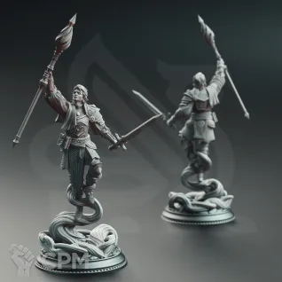 Описание картинки Chandler Marks - Court Mage of Grimhelm от PocketSized Prints по цене 300руб | Свободный Рынок Миниатюр - СРМ