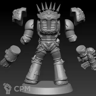 Описание картинки World Eaters Terminator – Azrakh the Annihilator от 3Д печать миниатюр по цене 504руб | Свободный Рынок Миниатюр - СРМ