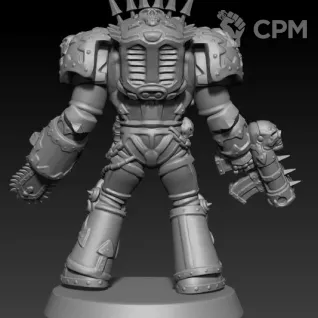 Описание картинки World Eaters Terminator – Azrakh the Annihilator от 3Д печать миниатюр по цене 504руб | Свободный Рынок Миниатюр - СРМ