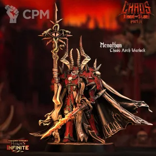 Описание картинки Menothon, Chaos Arch Warlock от Troster по цене 250руб | Свободный Рынок Миниатюр - СРМ