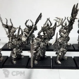 Описание картинки Chosen Chaos Warriors, 10 моделей, литьё в грунте от Shamkin по цене 2 200руб | Свободный Рынок Миниатюр - СРМ