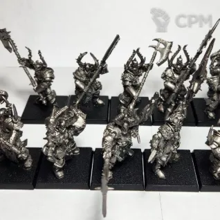 Описание картинки Chosen Chaos Warriors, 10 моделей, литьё в грунте от Shamkin по цене 2 200руб | Свободный Рынок Миниатюр - СРМ