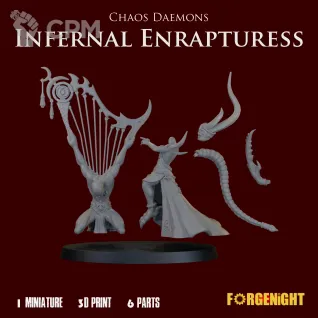 Описание картинки Chaos Daemons Infernal Enrapturess от ForgeNight по цене 650руб | Свободный Рынок Миниатюр - СРМ