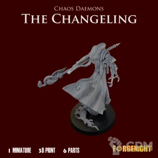 Описание картинки Chaos Daemons The Changeling от ForgeNight по цене 450руб | Свободный Рынок Миниатюр - СРМ