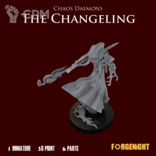 Описание картинки Chaos Daemons The Changeling от ForgeNight по цене 450руб | Свободный Рынок Миниатюр - СРМ