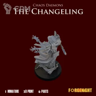 Описание картинки Chaos Daemons The Changeling от ForgeNight по цене 450руб | Свободный Рынок Миниатюр - СРМ