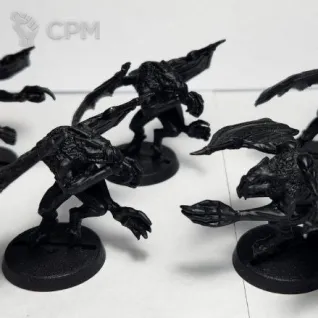 Описание картинки old Chaos Furies, оригинал металл в грунте от Shamkin по цене 6 000руб | Свободный Рынок Миниатюр - СРМ
