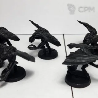 Описание картинки old Chaos Furies, оригинал металл в грунте от Shamkin по цене 6 000руб | Свободный Рынок Миниатюр - СРМ