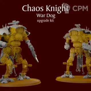 Описание картинки Chaos Knight War Dog upgrade kit от ForgeNight по цене 750руб | Свободный Рынок Миниатюр - СРМ
