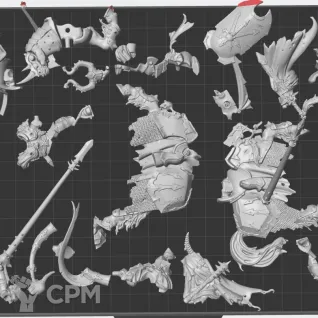 Описание картинки Chaos Knights от White Rhino по цене 1 299руб | Свободный Рынок Миниатюр - СРМ