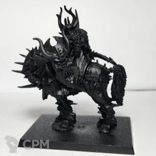 Описание картинки Chaos Lord on Daemonic Mount, литьё в грунте от Shamkin по цене 650руб | Свободный Рынок Миниатюр - СРМ