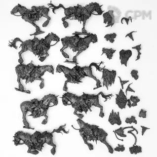 Описание картинки Chaos Marauder Horsemen bodies от LooneShroomFoundry по цене 1 550руб | Свободный Рынок Миниатюр - СРМ