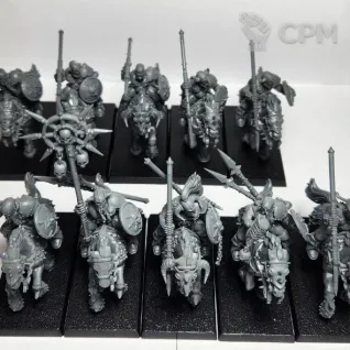Описание картинки old Chaos Marauder Horsemen, оригинал пластик от Shamkin по цене 6 000руб | Свободный Рынок Миниатюр - СРМ