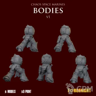 Описание картинки Chaos Space Marines Bodies V1 от ForgeNight по цене 600руб | Свободный Рынок Миниатюр - СРМ