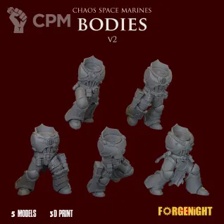 Описание картинки Chaos Space Marines Bodies V2 от ForgeNight по цене 600руб | Свободный Рынок Миниатюр - СРМ