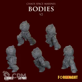 Описание картинки Chaos Space Marines Bodies V2 от ForgeNight по цене 600руб | Свободный Рынок Миниатюр - СРМ