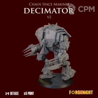 Описание картинки Chaos Space Marines Decimator V2 от ForgeNight по цене 2 000руб | Свободный Рынок Миниатюр - СРМ