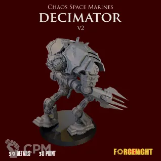 Описание картинки Chaos Space Marines Decimator V2 от ForgeNight по цене 2 000руб | Свободный Рынок Миниатюр - СРМ