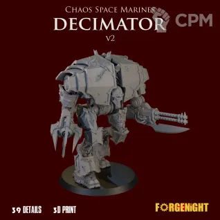 Описание картинки Chaos Space Marines Decimator V2 от ForgeNight по цене 2 000руб | Свободный Рынок Миниатюр - СРМ