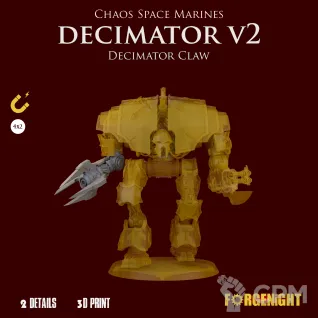 Описание картинки Chaos Space Marines Decimator V2 Decimator Claw Weapon от ForgeNight по цене 150руб | Свободный Рынок Миниатюр - СРМ