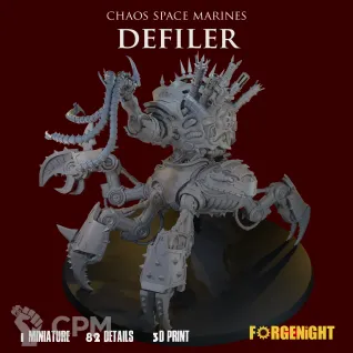 Описание картинки Chaos Space Marines Defiler от ForgeNight по цене 3 000руб | Свободный Рынок Миниатюр - СРМ