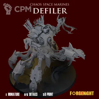 Описание картинки Chaos Space Marines Defiler от ForgeNight по цене 3 000руб | Свободный Рынок Миниатюр - СРМ