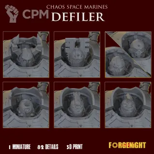 Описание картинки Chaos Space Marines Defiler от ForgeNight по цене 3 000руб | Свободный Рынок Миниатюр - СРМ