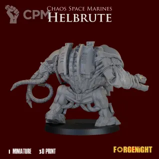 Описание картинки Chaos Space Marines Helbrute от ForgeNight по цене 1 550руб | Свободный Рынок Миниатюр - СРМ