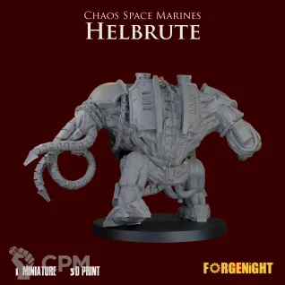 Описание картинки Chaos Space Marines Helbrute от ForgeNight по цене 1 550руб | Свободный Рынок Миниатюр - СРМ