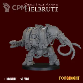 Описание картинки Chaos Space Marines Helbrute от ForgeNight по цене 1 550руб | Свободный Рынок Миниатюр - СРМ