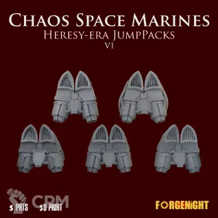 Описание картинки Chaos Space Marines Heresy-era JumpPacks V1 от ForgeNight по цене 250руб | Свободный Рынок Миниатюр - СРМ