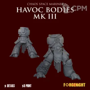 Описание картинки Chaos Space Marines MK III Havocs Bodies от ForgeNight по цене 750руб | Свободный Рынок Миниатюр - СРМ