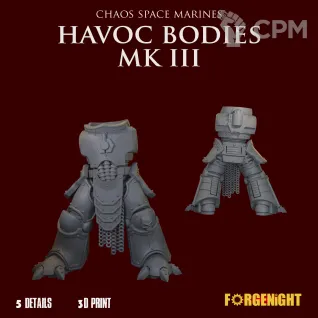 Описание картинки Chaos Space Marines MK III Havocs Bodies от ForgeNight по цене 750руб | Свободный Рынок Миниатюр - СРМ
