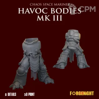 Описание картинки Chaos Space Marines MK III Havocs Bodies от ForgeNight по цене 750руб | Свободный Рынок Миниатюр - СРМ