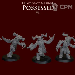 Описание картинки Chaos Space Marines Possessed от ForgeNight по цене 1 500руб | Свободный Рынок Миниатюр - СРМ