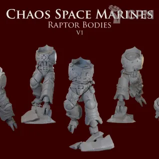 Описание картинки Chaos Space Marines Raptor bodies V1 от ForgeNight по цене 650руб | Свободный Рынок Миниатюр - СРМ
