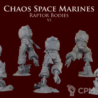 Описание картинки Chaos Space Marines Raptor bodies V1 от ForgeNight по цене 650руб | Свободный Рынок Миниатюр - СРМ