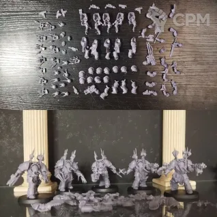 Описание картинки Chaos Space Marines Terminators от VsePrah по цене 1 600руб | Свободный Рынок Миниатюр - СРМ