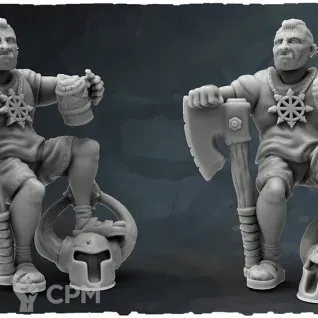 Описание картинки CHAOS WARRIOR (Off Duty) от 3Д печать миниатюр по цене 202руб | Свободный Рынок Миниатюр - СРМ